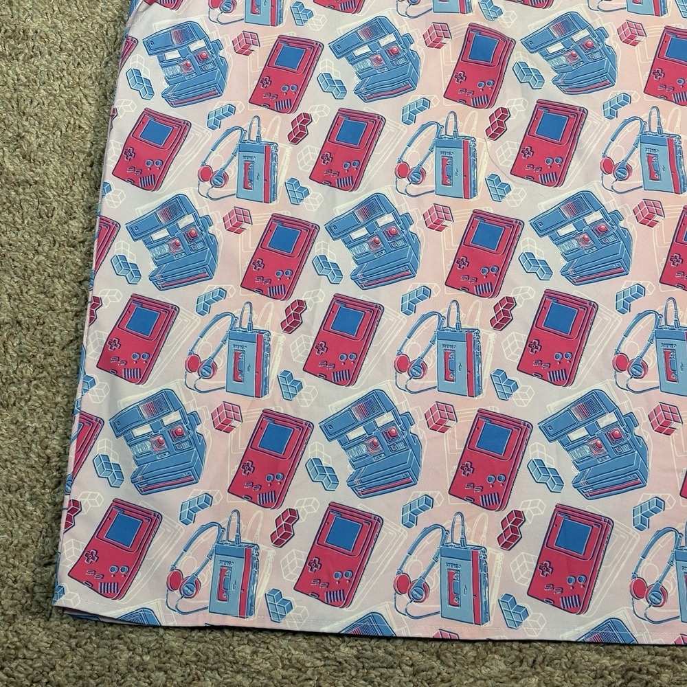 Bad Monkey Golf Pink Nostalgia Factory Polo Shirt‎ Mens 2XL Retro Stretch - Picture 2 of 9